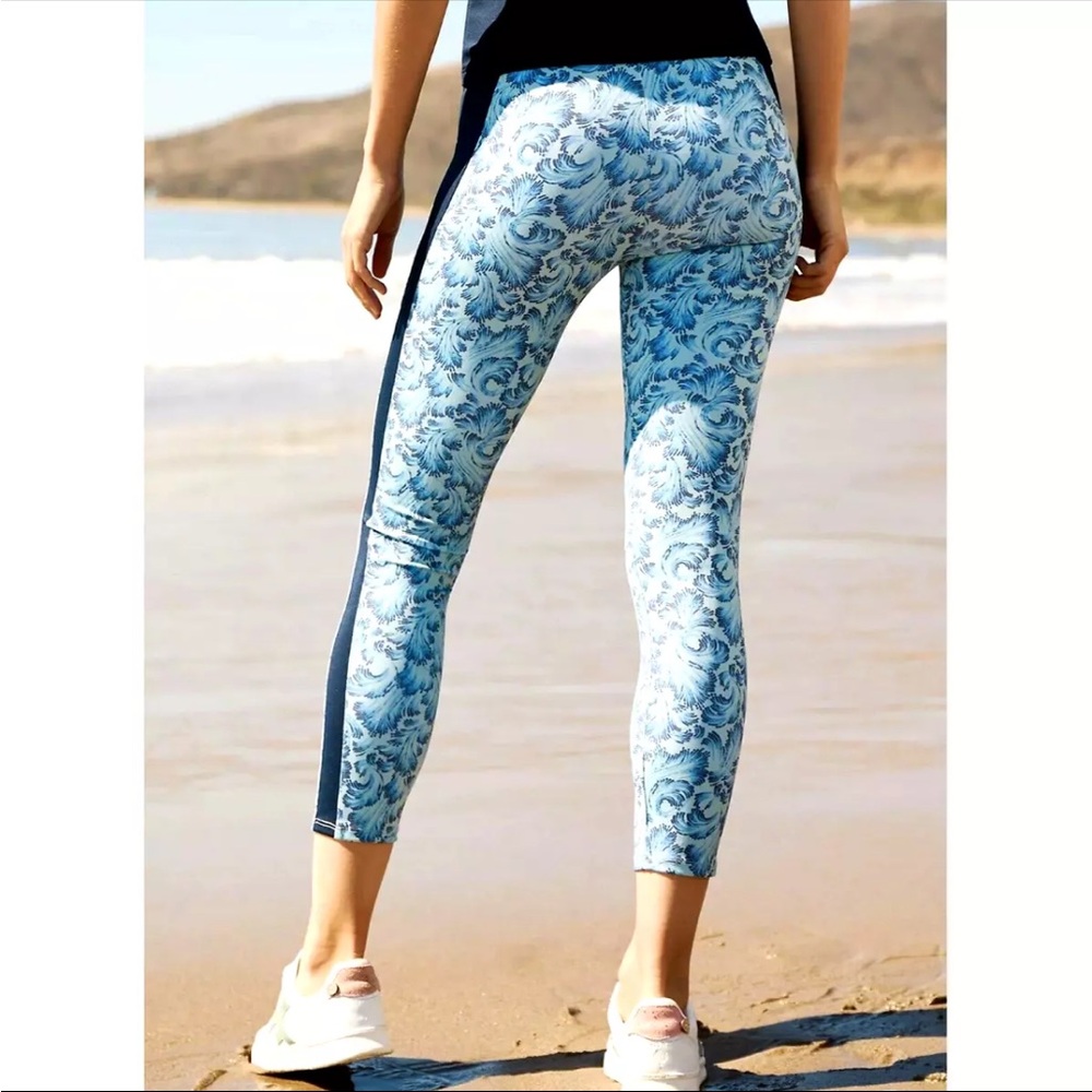 Daily Practice Anthropologie Jackie Leggings High Rise Blue Moffit